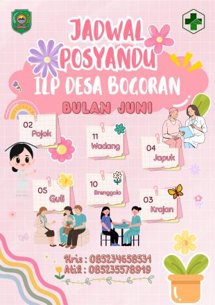 Jadwal Posyandu ILP Desa Bogoran Bulan Juni 2025